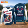 Maxcorners Support Your Local Hookers - Patriotic Fishing Shirt, Fishing UPF Shirts, Funny Fishing Shirt