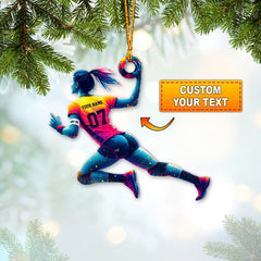 Maxcorners Custom Name Handball Ornament, Gift for Handball Team 2D Flat LM2111