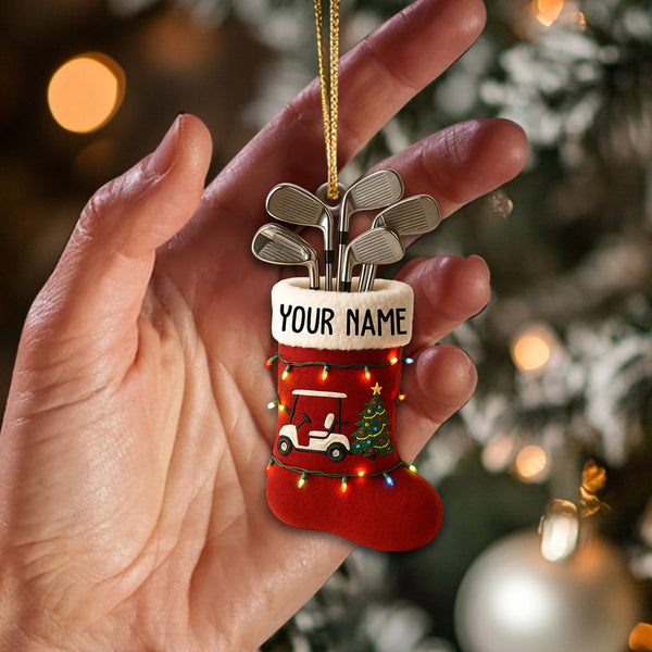 Maxcorners Personalized Cute Green Bowling Ornament Christmas Gift for Bowling Lover MT1611