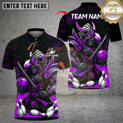 Maxcorners Bowling Samurai Multicolor Customized Name, Team Name 3D Shirts
