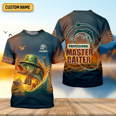 Maxcorners Professional Master Baiter Sunset Fishing UPF Shirts, Fisherman Outfit, Presents For Fishermen