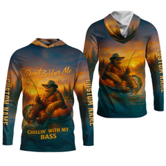 Maxcorners Don't Bobber Me Fishing Shirt, Bigfoot Fishing Shirt, SPF Long Sleeve Shirts, Presents For Fishermen