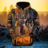 Maxcorners Custom Name New Premium Deer Hunting 3D All Over Printed Clothes