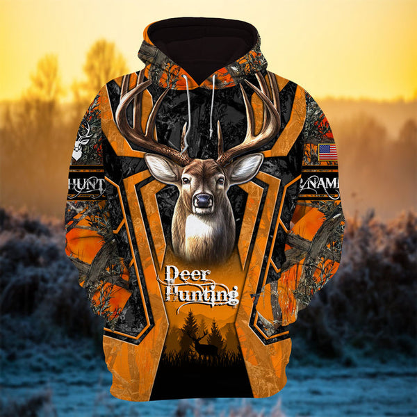 Maxcorners The Greatest Deer Hunting Personalized Name 3D Shirt