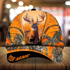 Max Corners Epic Art Deer Hunting Camo Pattern 3D Multicolor Personalized Cap