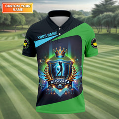 Maxcorners Augusta Golf Club Custom Men's Golf Polo Shirt, Funny Gift For Golfer