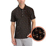 Maxcorners Halloween Golf Shirt For Golfer, Pattern Golf Shirt, Crazy Golf Shirt For Men