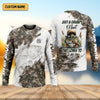 Maxcorners Personalized Funny Fishing Shirt for Men, Grumpy Old Man That Loves to Fish Long Sleeve, Camo Fisherman Gift