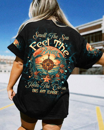 Maxcorners Smell The Sea Feel The Breeze Compass All Over Print LM2101
