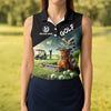 Maxcorners Custom Name Golf Course Club Bag Polo Shirt, Women’s Golf Polo, Golf Shirts For Women LM1507
