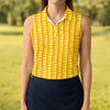 Maxcorners Realistic Sweet Corn Cob Print Design Golf Shirt, Women's Golf Shirt, Hawaiian Golf Shirt, Golf Polo For Women LM1507