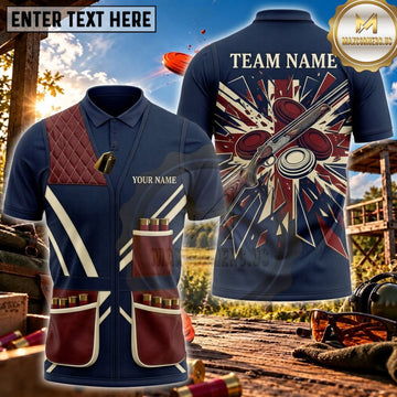 Maxcorners Clay Shooting Winged Target Shooting Vest Personalized Name 3D Unisex Shirt