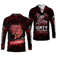 Maxcorners He’s the Master Baiter & I’m the Dirty Hooker SPF Shirts, Fishing Shirts For Men, Fisherman Gift