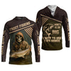 Maxcorners Mine's So Big I Have To Use Two Hands SPF Shirts, Trout Fishing Shirts, Fishing Shirts For Men, Funny Fisherman Gift