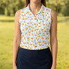 Maxcorners Mine Mine Mine Golf Shirt, Funny Seagull Beach Pattern, Golf Shirt For Women LM1507