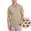 Maxcorners Dachshund Golf Shirt, Pattern Golf Shirt, Halloween Golf Shirt For Men, Funny Golf Shirt For Golfer
