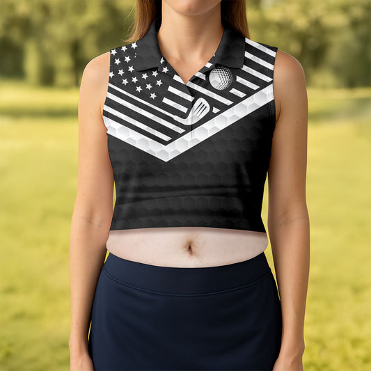 Maxcorners Personalized Fair Skin Beer Belly Golf Polo Shirt, Golf Tops For Women, Women's Golf Apparel LM1507