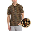 Maxcorners Sasquatch Pattern Golf Shirt, Bigfoot Golf Shirt For Golfer, Crazy Golf Shirt For Men