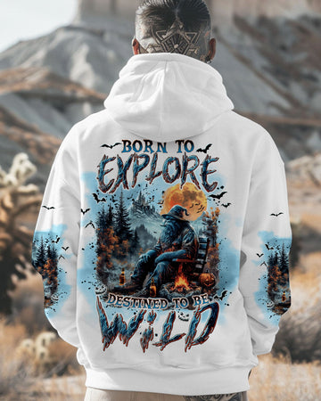 Maxcorners Born To Explore Destined To Be Wild Bigfoot Halloween All Over Print LM2101