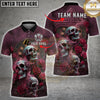 Maxcorners Skull Darts Gothic Roses Multi Options Personalized Name, Team Name Unisex 3D Shirt (4 Colors)