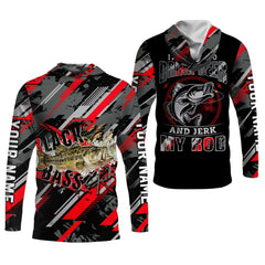 Maxcorners Bass Fishing UPF Shirts, I Just Want to Drink Beer and Jerk My Rod, Funny Fishing Shirt, Gift For Fisherman