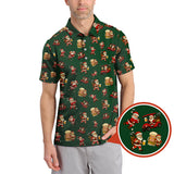 Maxcorners Funny Christmas Golf Shirt For Men, Pattern Golf Shirt , Golf And Beer Shirt For Golfer