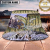 Maxcorners Fishing Water Splash Fish Scale Collage Personalized 3D Bucket Hat (13 Fish Species)