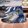 Maxcorners Fishing Metallic Green Fish Scale Abstract Sport Personalized 3D Bucket Hat (13 Fish Species)