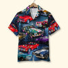 Maxcorners Custom Christmas Muscle Car Hawaiian Shirt