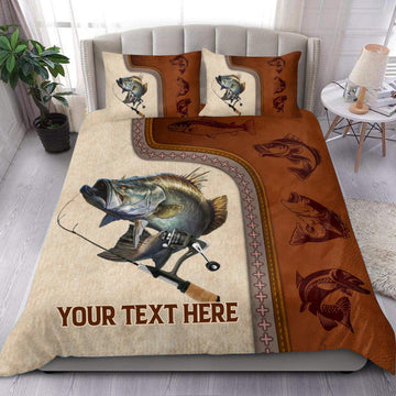 Maxcorners Personalized Fishing Bedding Set