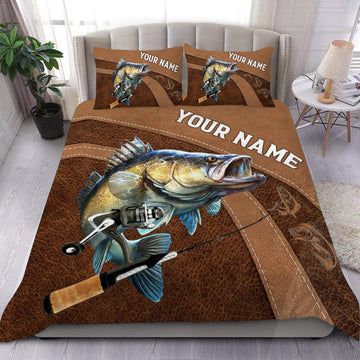 Maxcorners Personalized Fishing Bedding Set