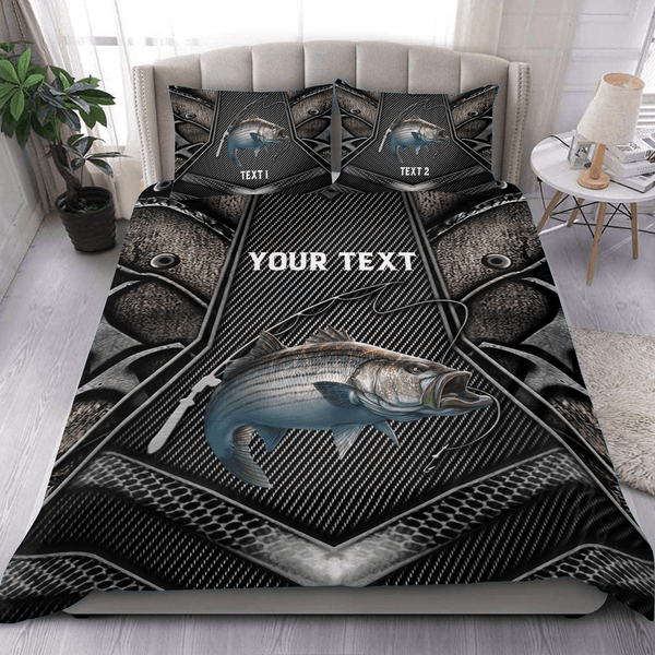 Maxcorners Custom Name Fishing Bedding Set