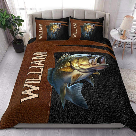 Maxcorners Personalized Fishing Bedding Set