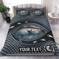 Maxcorners Custom Name Fishing Bedding Set