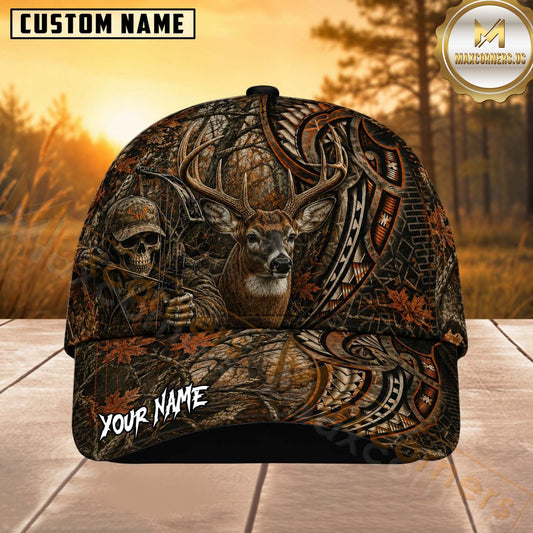 Maxcorners Hunting Bowhunter Tribal Camo Personalized 3D Cap