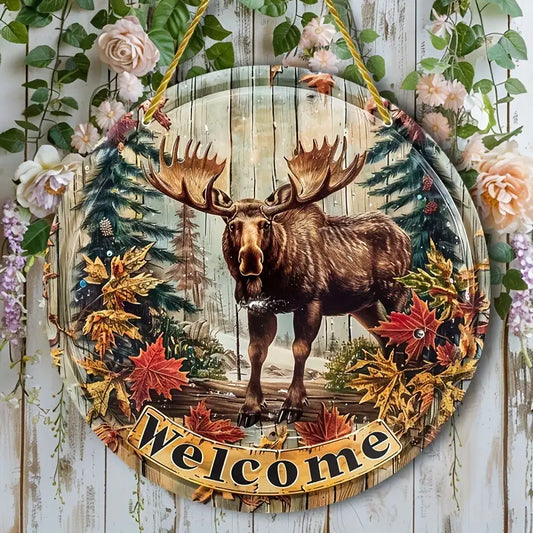 Maxcorners Vintage Moose Hunting Wooden Sign