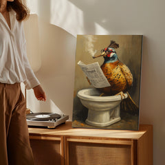 Maxcorners Cigar Bird Bathroom Canvas Toilet Wall Art9 LM2611