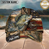 Maxcorners Fishing Rustic American Flag Personalized 3D Cap