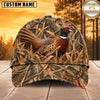 Maxcorners Hunting Wildlife Realistic Autumn Woodland Camo Personalized Name 3D Cap