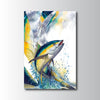 Maxcorners Tuna Fishing Halftone Dynamic Splash Design Personalized Name 3D Poster