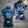 Maxcorners Lion Bowling Designn Multicolor Customized Name, Team Name 3D Shirts