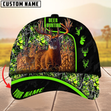 Maxcorners Premium Florapunk Deer Hunting Multicolor Personalized Name 3D Cap