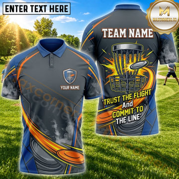 Maxcorners Disc Golf Sunset Basket Trust The Flight Personalized Name 3D Unisex Shirt