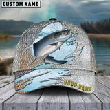 Maxcorners Salmon Fish Cool Fishing Customized Name 3D Cap