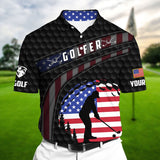 Max Corner Pride Premium Super Cool US Golfer, Golf Polo Shirts Multicolor Custom Name