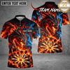 Maxcorners Darts Eagle Head & Explosive Target Graphic Multicolor Customized Name, Team Name 3D Shirts
