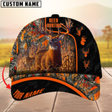 Maxcorners Premium Florapunk Deer Hunting Multicolor Personalized Name 3D Cap