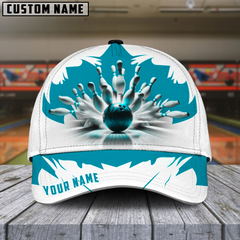 Maxcorners Bowling Ice Age Multicolor Personalized Name 3D Cap