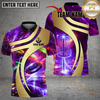 Maxcorners Galaxy Disc Golf Polo Personalized Name, Team Name 3D Shirt (4 Colors)