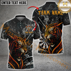 Maxcorners Fierce Tiger Darts Jersey Personalized Name 3D Unisex Shirt